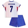 Maglia ufficiale Francia Griezmann 7 Trasferta Euro 2024 per Bambino